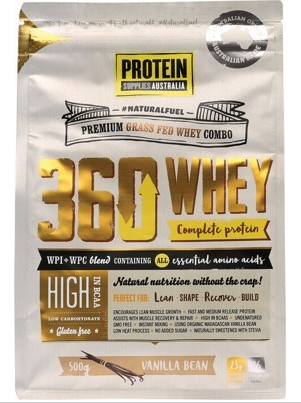Protein Supplies Australia 360 Whey Vanilla 500g