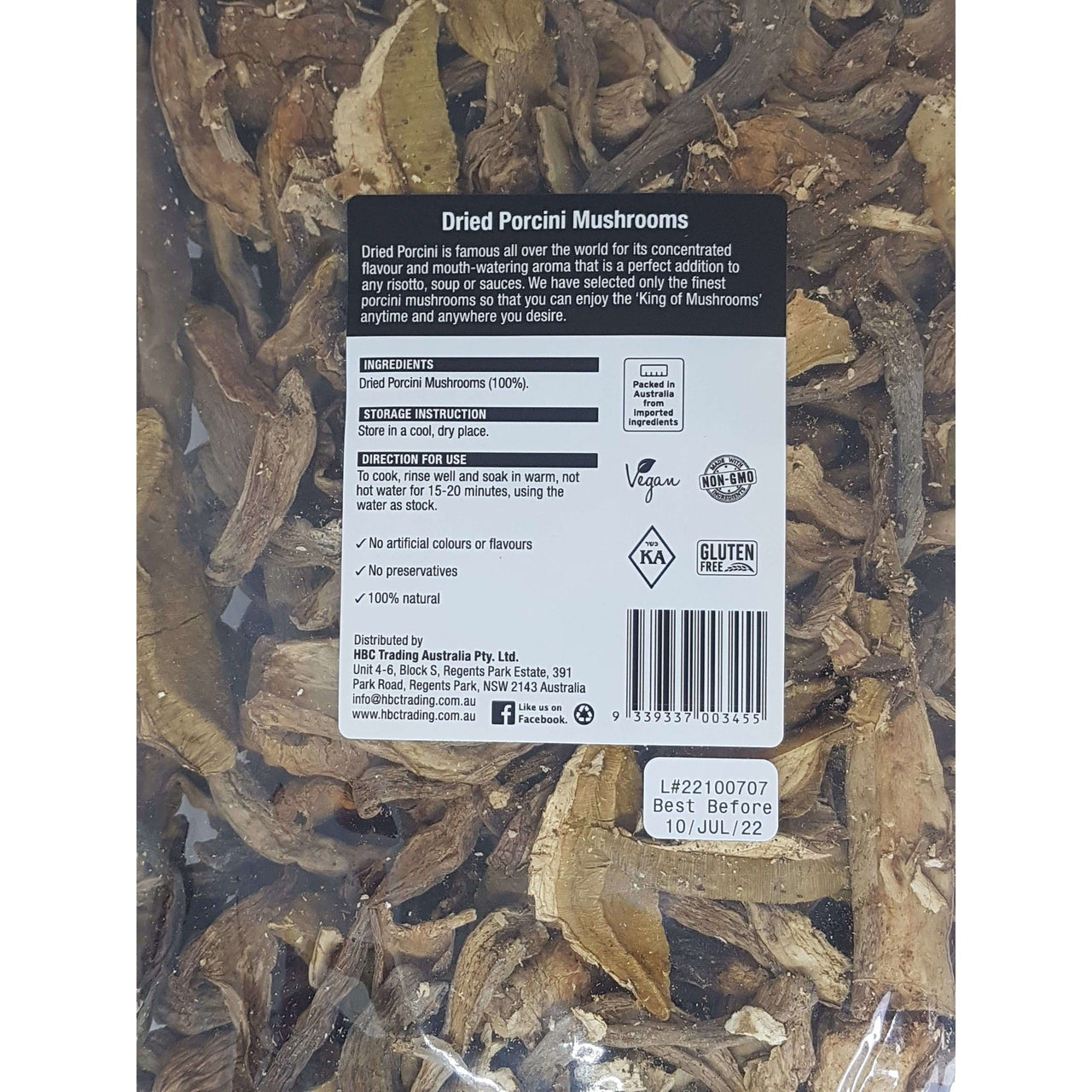 Chef's Choice Dried Porcini Mushroom BULK 500g Organics on a Budget