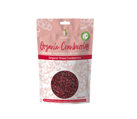 Dr Superfoods Organic Dried Cranberries 125g