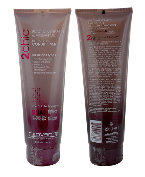 Giovanni Brazilian Keratin & Argan Oil Ultra-Sleek Conditioner 250ml