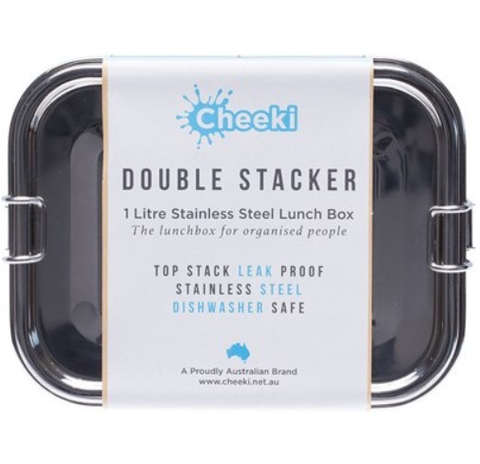 Cheeki Stainless Steel Lunch Box Double Stack 1.2L