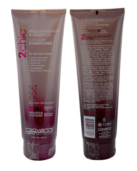 Giovanni Brazilian Keratin & Argan Oil Ultra-Sleek Shampoo 250ml