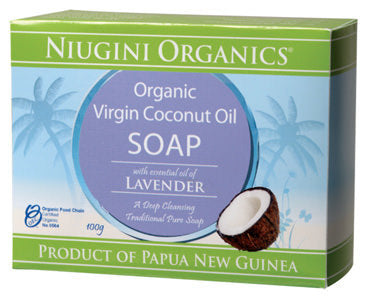 Niugini Organics Soap Coconut Oil & Lavender 100g