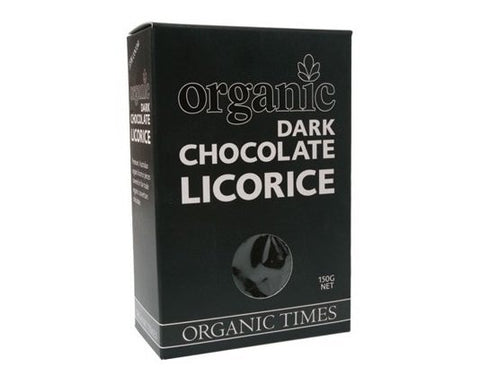 Organic Times Dark Chocolate & Licorice 150g