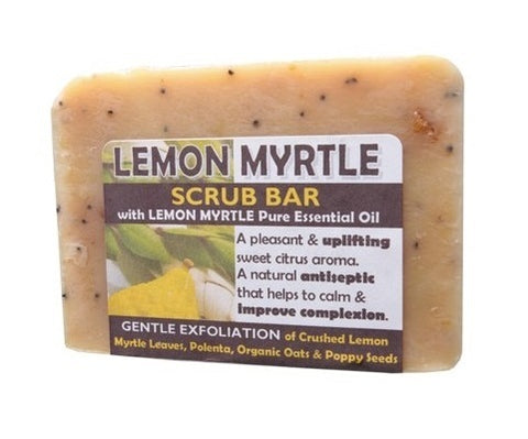 Harmony Soapworks Lemon Myrtle Scrub Bar 140g