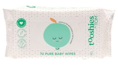 Tom Organic Tooshies Pure Baby Wipes (70 wipes)