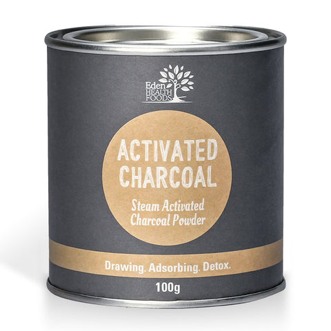 Eden HealthFoods Activated Charcoal Steam Activated Charcoal Powder 100g