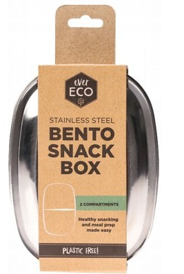 Ever Eco Stainless Steel Bento Snack Box - 2 Compartment