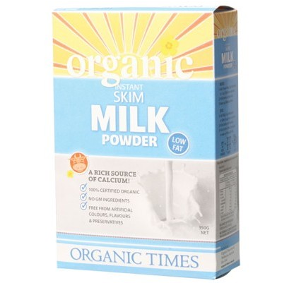 Organic Times Skim Milk Powder 350g