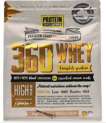 Protein Supplies Australia 360 Whey Vanilla 1kg