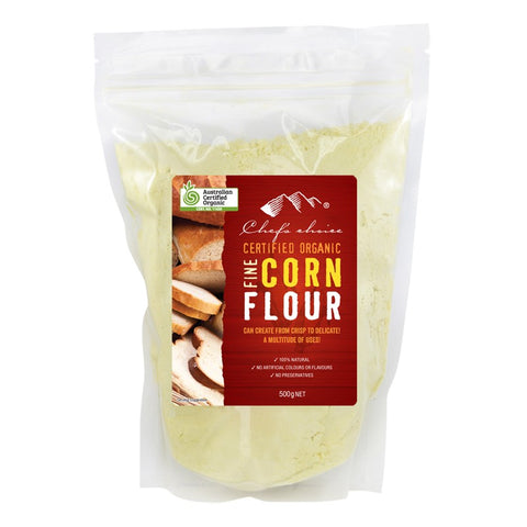 Chef's Choice Certified Organic Fine Corn Flour 500g