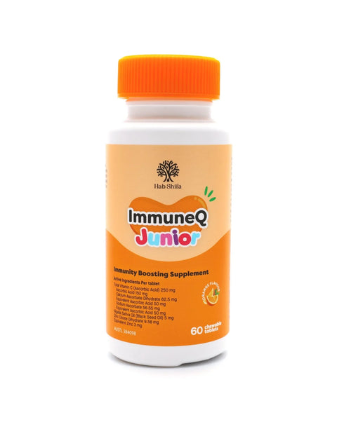 Hab Shifa ImmuneQ Junior Orange Flavour Chewable - 60 Tablets