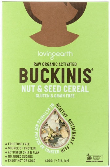 Loving Earth Raw Organic Buckinis Nut & Seed Cereal 400g