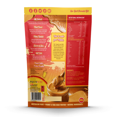 Macro Mike Plant Protein Pudding Peanut Butter 480g