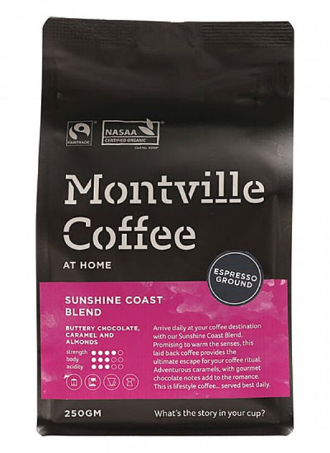 Montville Coffee Sunshine Coast Blend Espresso (Ground)