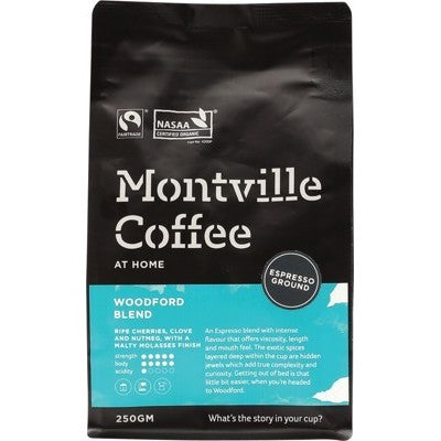 Montville Coffee Woodford Blend Espresso (Ground)