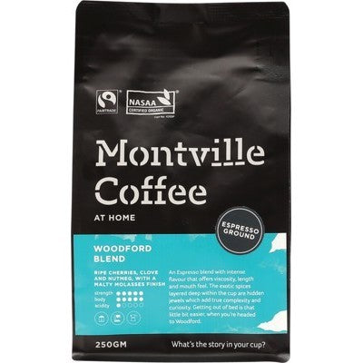 Montville Coffee Woodford Blend Espresso (Ground)