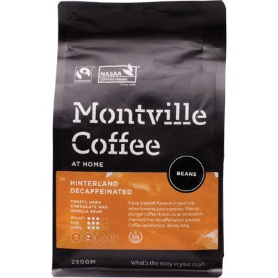 Montville Coffee Decaf Coffee Hinterland Blend (Beans)