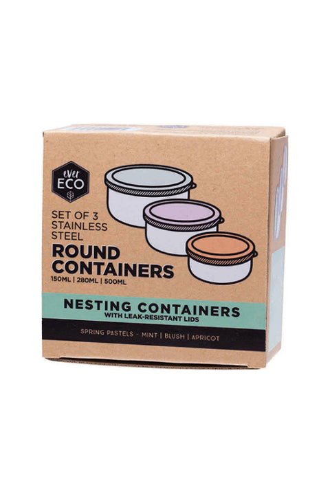 Ever Eco Round Nesting Containers- Set of 3