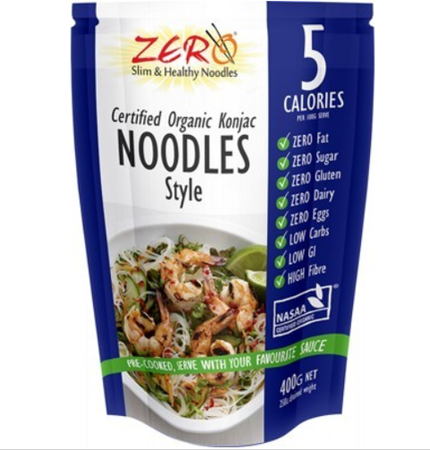 Zero Slim & Healthy Certified Organic Konjac - Noodles Style 400g