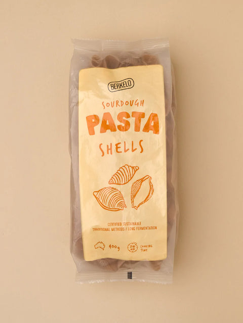 Berkelo Sourdough Pasta Wholewheat Shells 400g