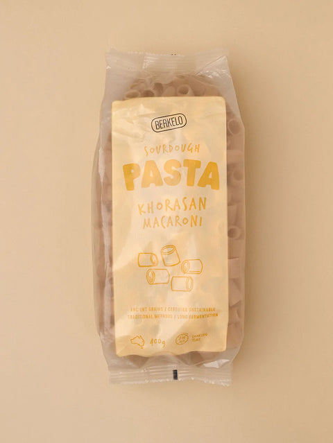 Berkelo Sourdough Pasta Khorasan Macaroni 400g