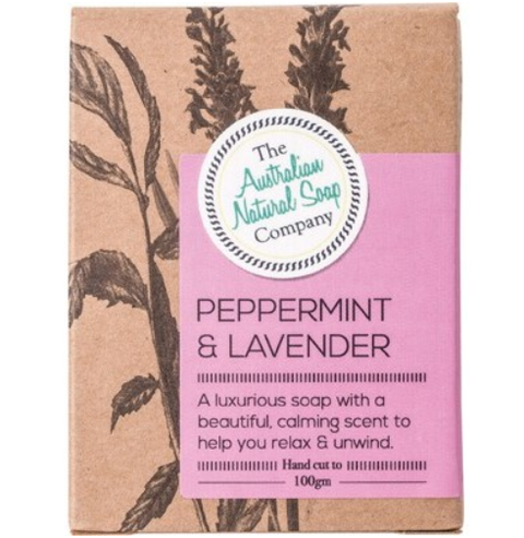 The Australian Natural Soap Co. Peppermint & Lavender 100g