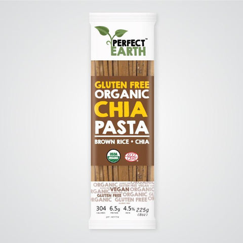 Perfect Earth Organic Rice and Chia Pasta - Brown 225g x6