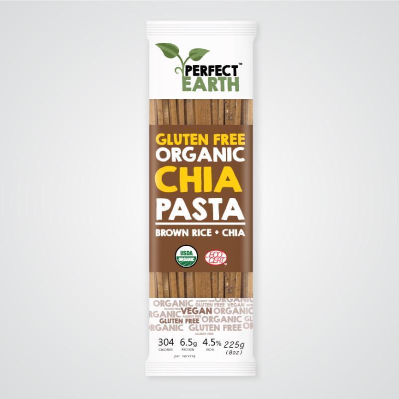 Perfect Earth Organic Rice and Chia Pasta - Brown 225g x 6