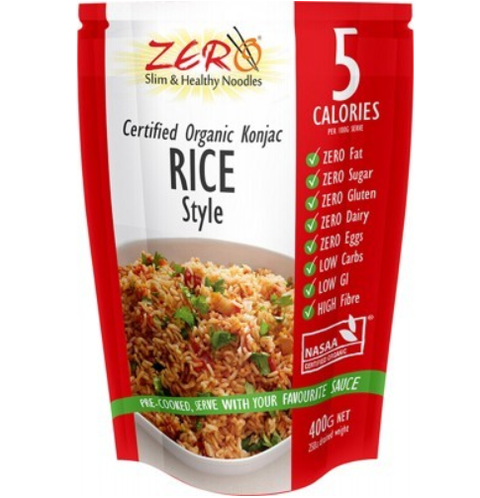 Zero Slim & Healthy Certified Organic Konjac - Rice Style 400g