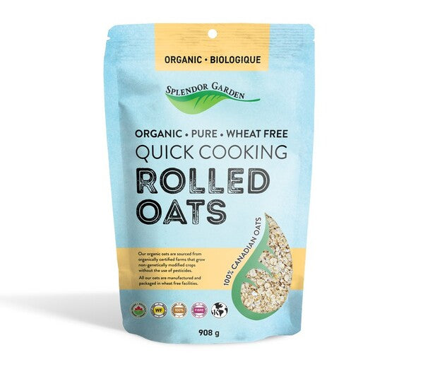 Splendor Garden Organic Wheat Free Quick Rolled Oats 908g