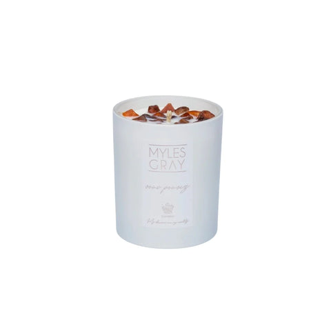 Myles Gray Crystal Infused Soy Candle - Large Japanese Honeysuckle 285g