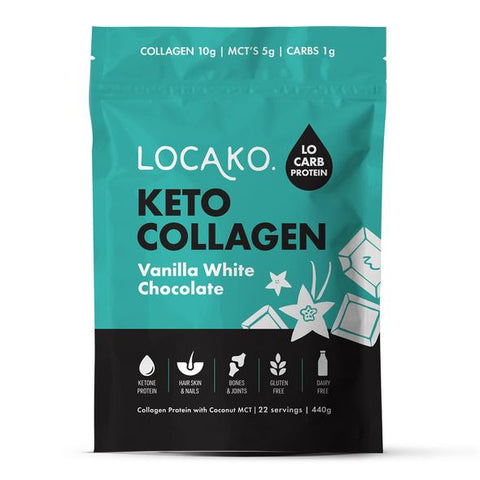 Locako Keto Collagen Vanilla & White Chocolate 440g